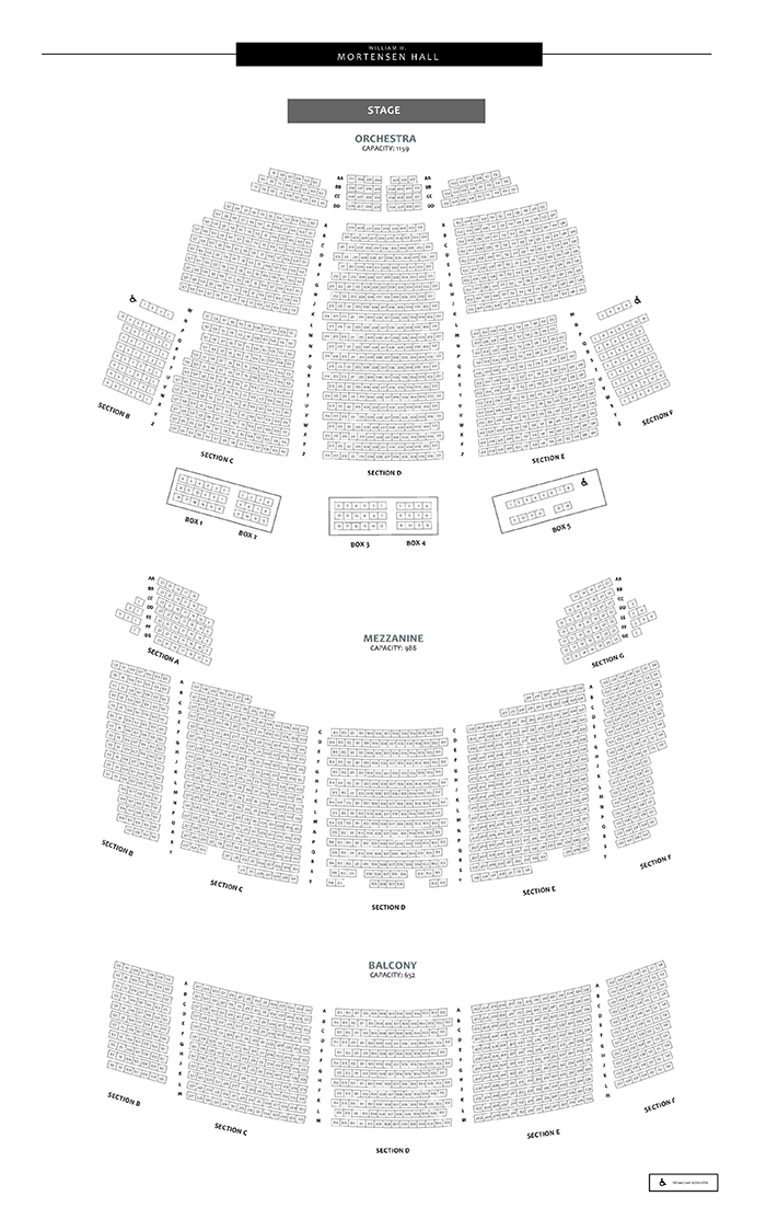 The Bushnell Center For The Performing Arts Seating Charts.